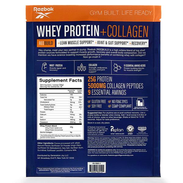 Reebok Classics Reebok ReeBuild Whey Protein + Collagen