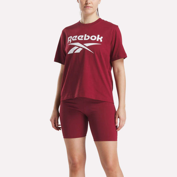 reebok classics Women's Big Logo Oversized Crew Short Sleeve Tee