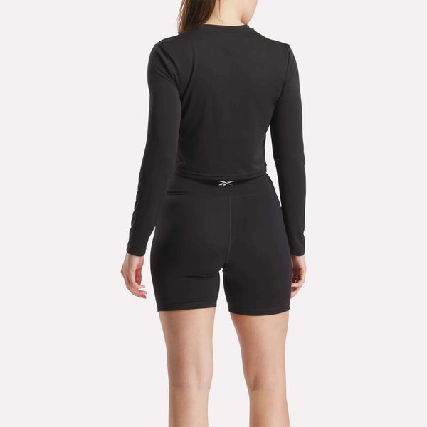 Reebok Classics Women's Core Slim Fit Crop Long Sleeve Tee