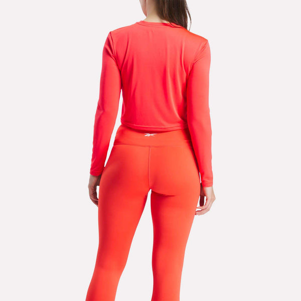 Reebok Classics Women's Core Slim Fit Crop Long Sleeve Tee