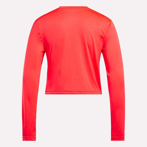 Reebok Classics Women's Core Slim Fit Crop Long Sleeve Tee