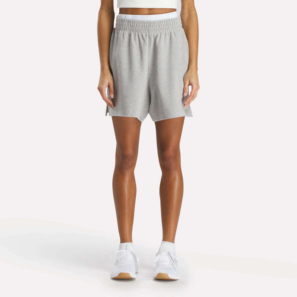 reebok classics Women's Identity High-Rise Shorts 5"