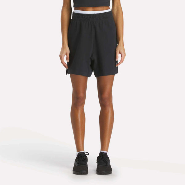 reebok classics Women's Identity High-Rise Shorts 5"