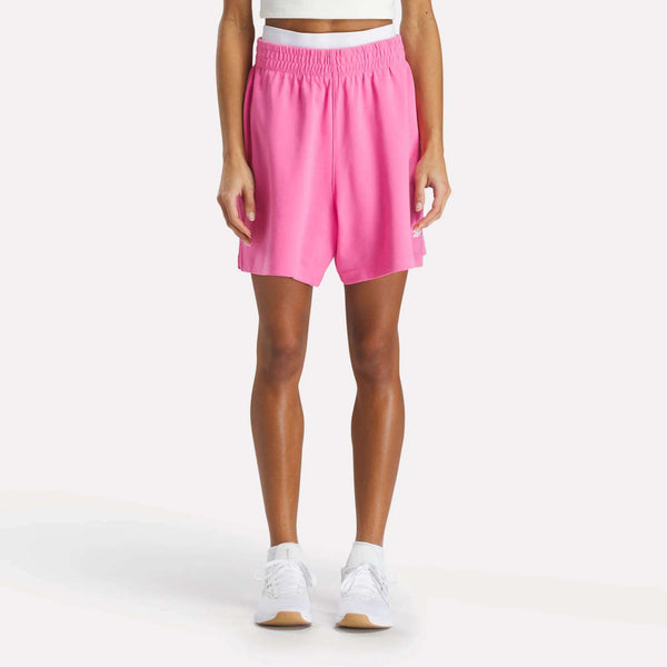 reebok classics Women's Identity High-Rise Shorts 5"