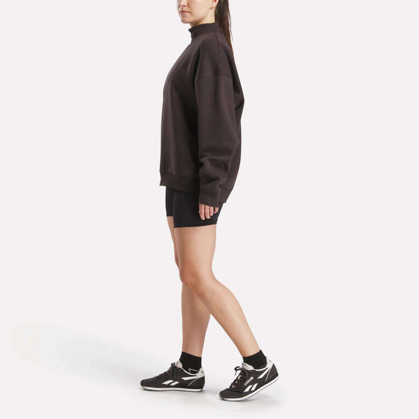 Reebok Classics Women's Longline Roll Neck Sweatshirt