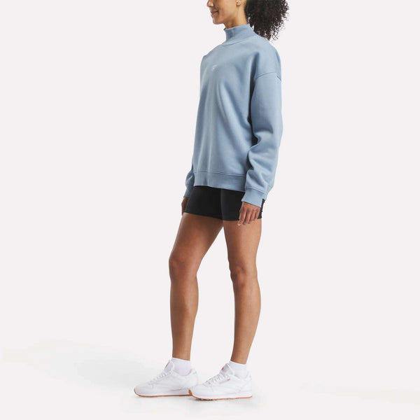 Reebok Classics Women's Longline Roll Neck Sweatshirt