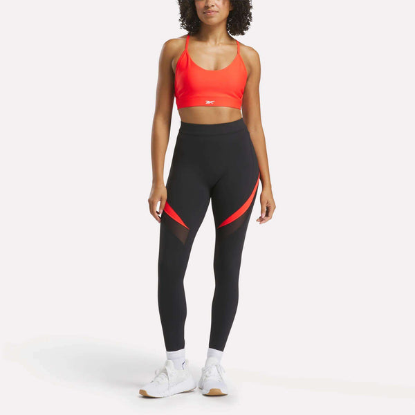 reebok classics Women's Lux Colorblock High-Rise 7/8 Leggings
