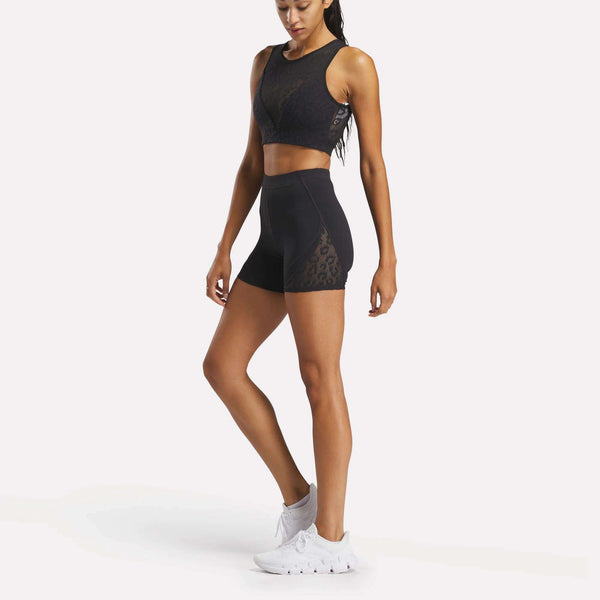 Reebok Classics Women's Mesh High-Rise Bike Shorts 5"