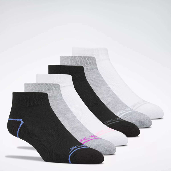 reebok classics Women's Reebok Basic Quarter Socks 6 Pairs