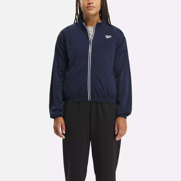 reebok classics Women's Reebok Identity Back Vector Tricot Track Jacket