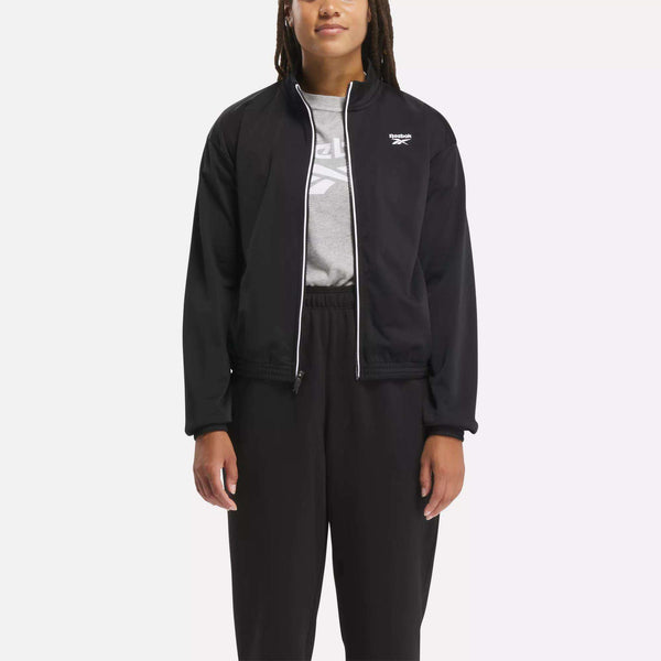 reebok classics Women's Reebok Identity Back Vector Tricot Track Jacket