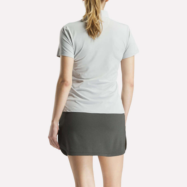 Reebok Classics Women's Short Sleeve Stretch Pique Placket Polo Shirt