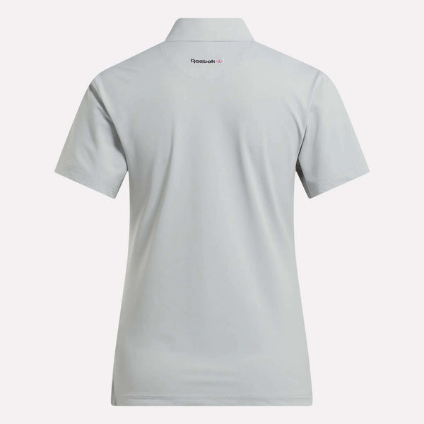Reebok Classics Women's Short Sleeve Stretch Pique Placket Polo Shirt