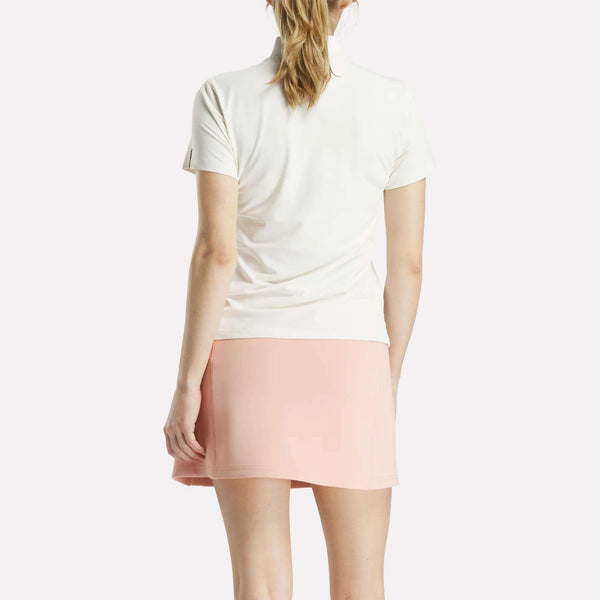 Reebok Classics Women's Short Sleeve Stretch Pique Placket Polo Shirt