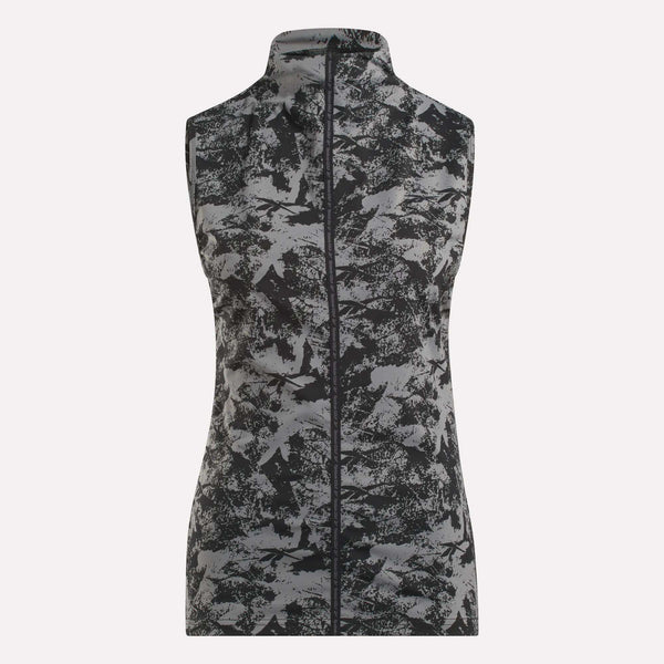 Reebok Classics Women's Sleeveless Mock Neck Golf Top - Vector Abstract Print