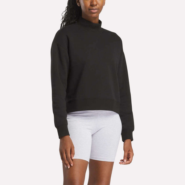 reebok classics Women's Small Vector Mockneck Sweatshirt