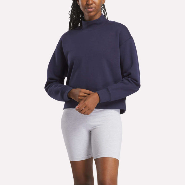 reebok classics Women's Small Vector Mockneck Sweatshirt