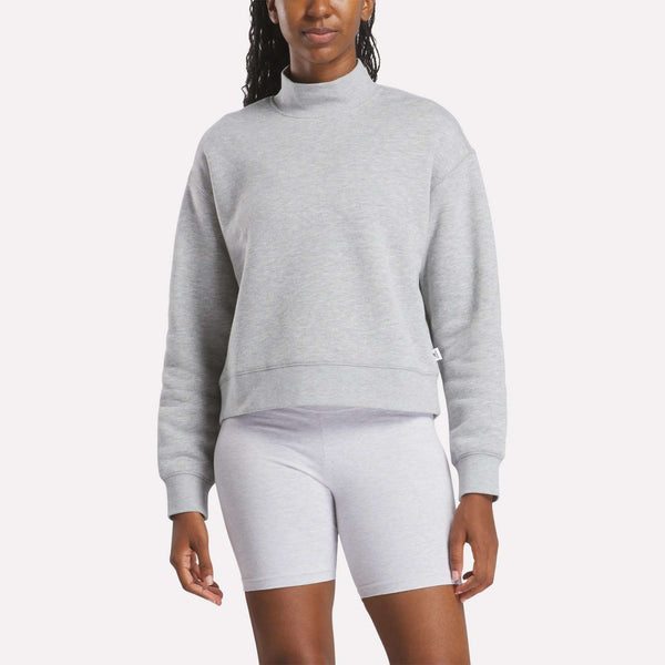 reebok classics Women's Small Vector Mockneck Sweatshirt