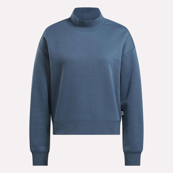 Reebok Classics Women's Small Vector Mockneck Sweatshirt