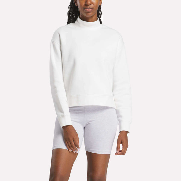 reebok classics Women's Small Vector Mockneck Sweatshirt