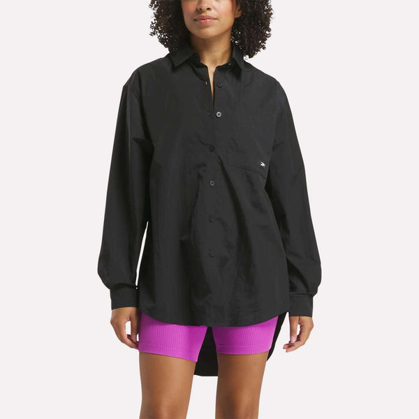 reebok classics Women's Studio Style Button Down Shirt