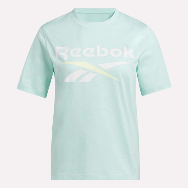 Reebok Classics Women's Two-Color Logo Crew Short Sleeve Tee