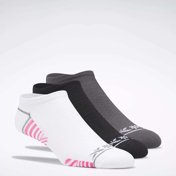 reebok classics Women's Zoned Cushion No-Show Socks 3 Pairs