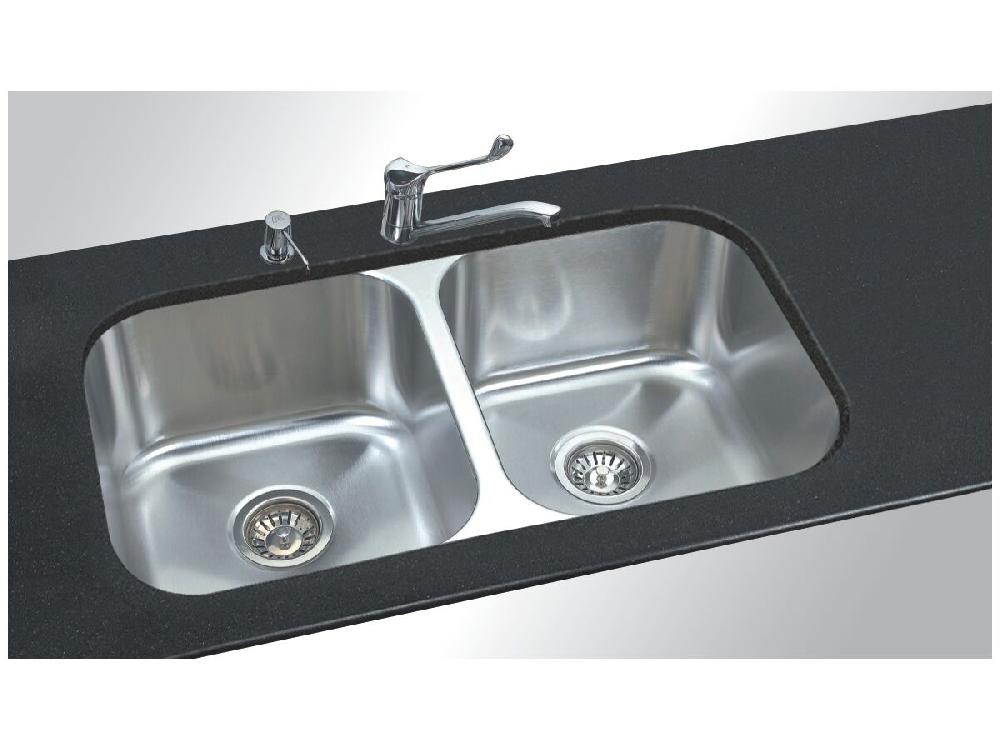 Reece AFA Flow Double Bowl Undermount Sink No Taphole 796mm Stainless Steel