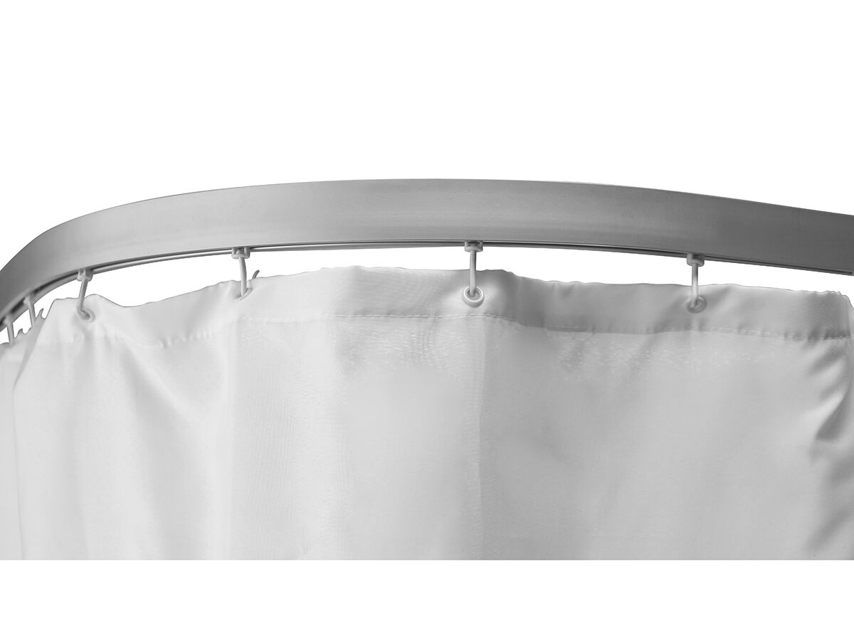 reece Aluminium 90 Degree Shower Track 1200 x 1200 with Curtain