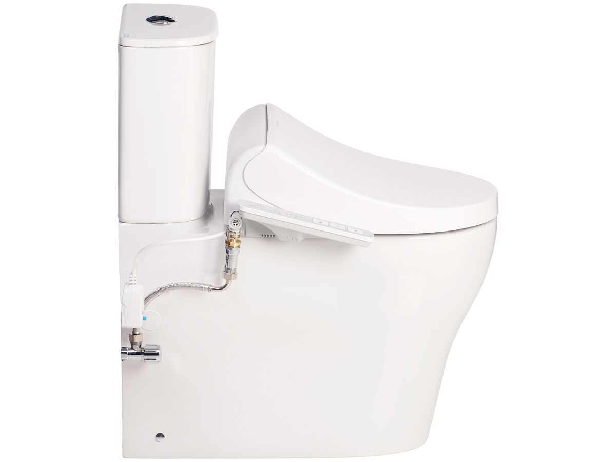 Reece American Standard Cygnet Round Overheight Close Coupled Back To Wall Bottom Inlet Toilet Suite With SpaLet E-Bidet Seat (4 Star)