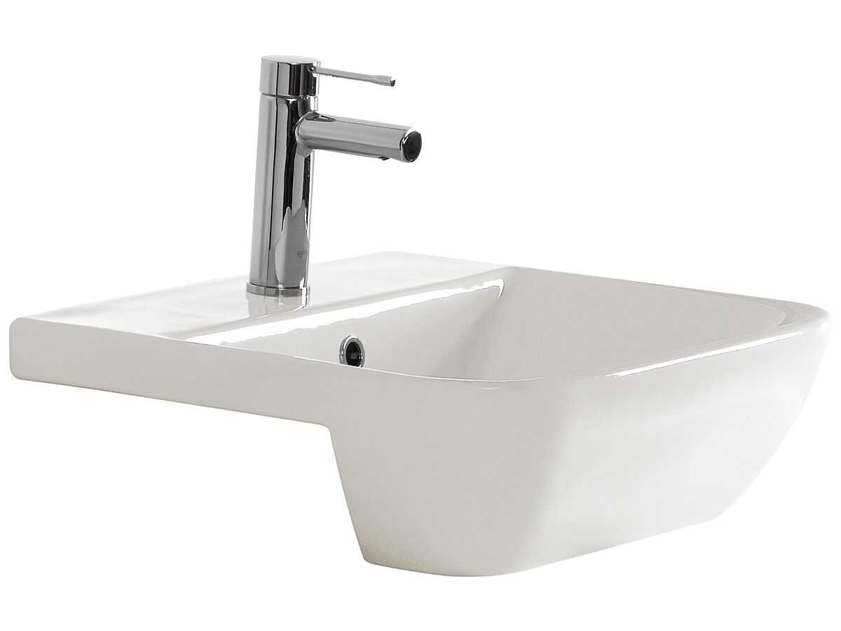 Reece American Standard Cygnet Semi Recessed Basin 1 Taphole 500mm White