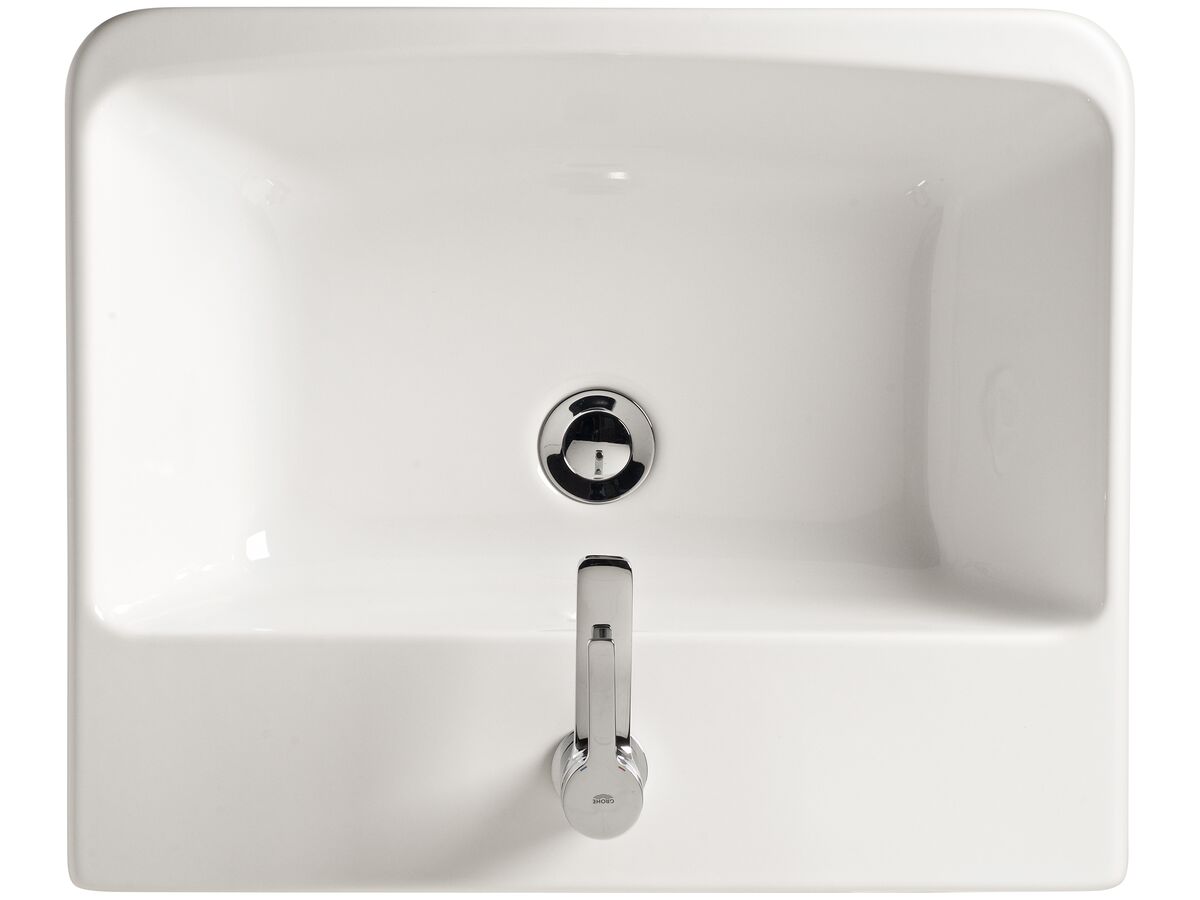 Reece American Standard Heron Semi Inset Basin 1 Taphole White