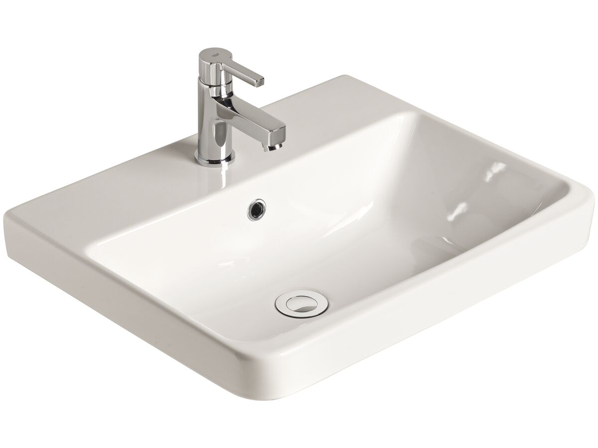 Reece American Standard Heron Semi Inset Basin 1 Taphole White