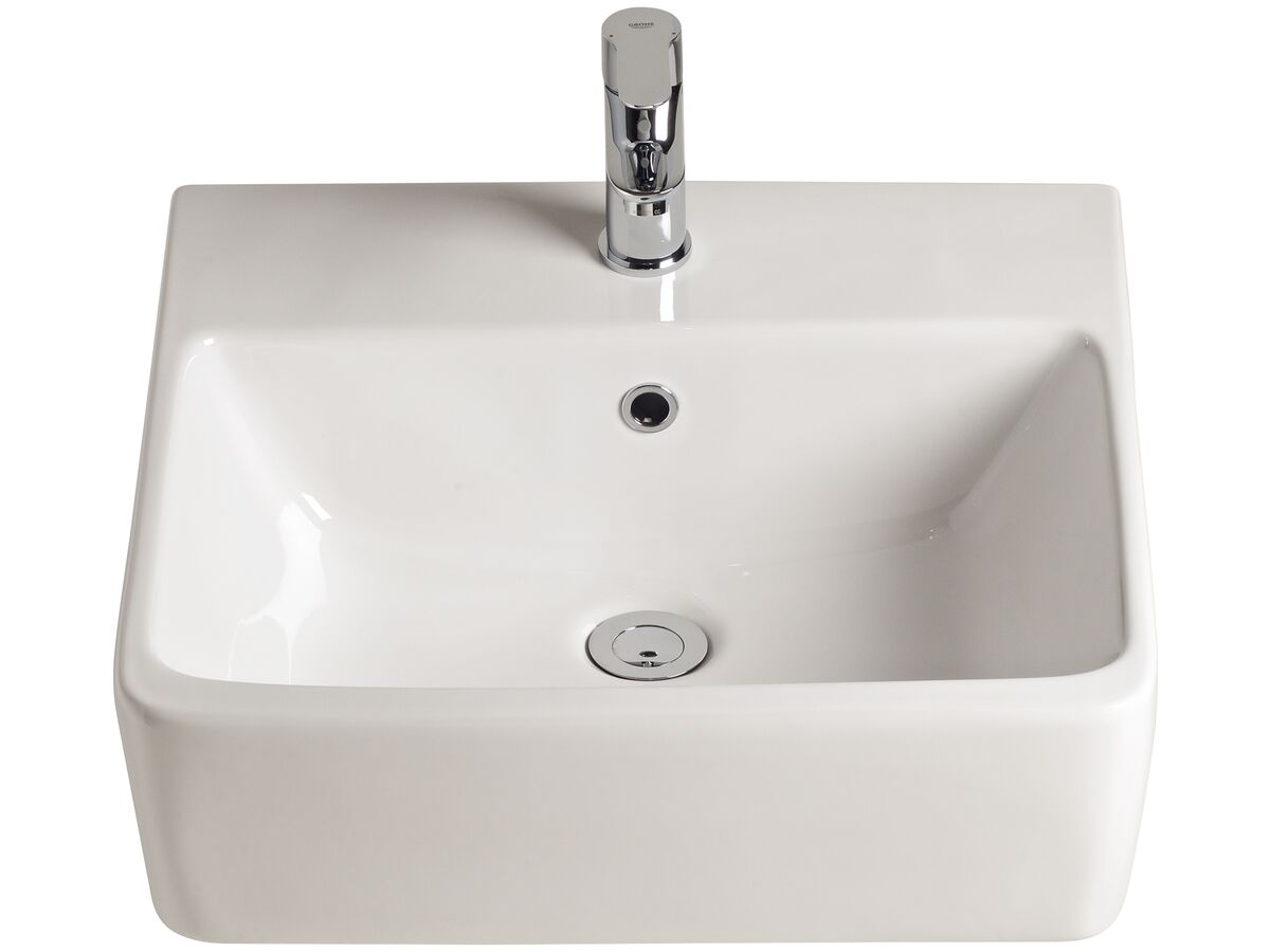 Reece American Standard Heron Semi-Recessed Basin With 1 Taphole White
