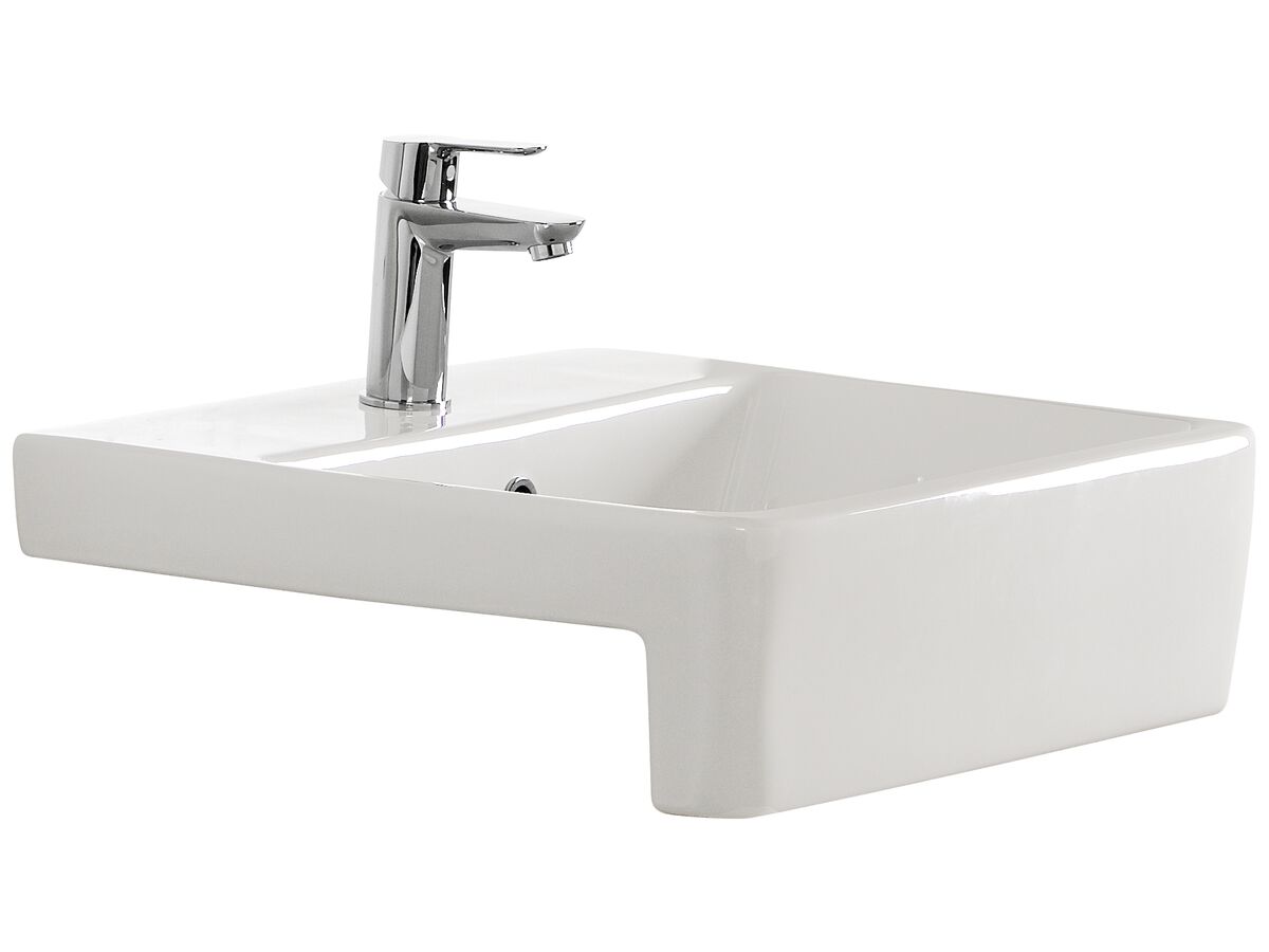 reece American Standard Heron Semi-Recessed Basin with 1 Taphole White