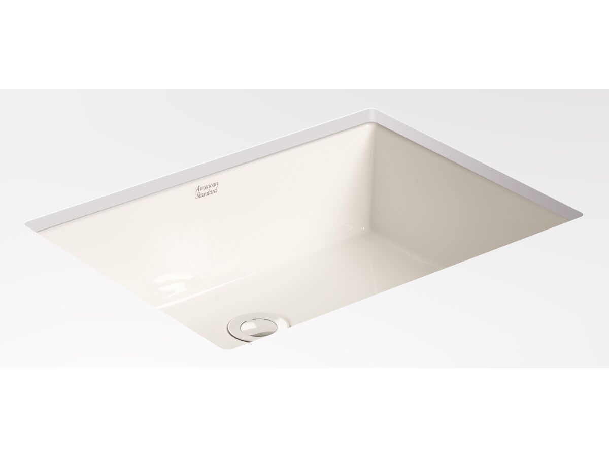 reece American Standard Heron Under Counter Basin with Overflow No Taphole 500 White