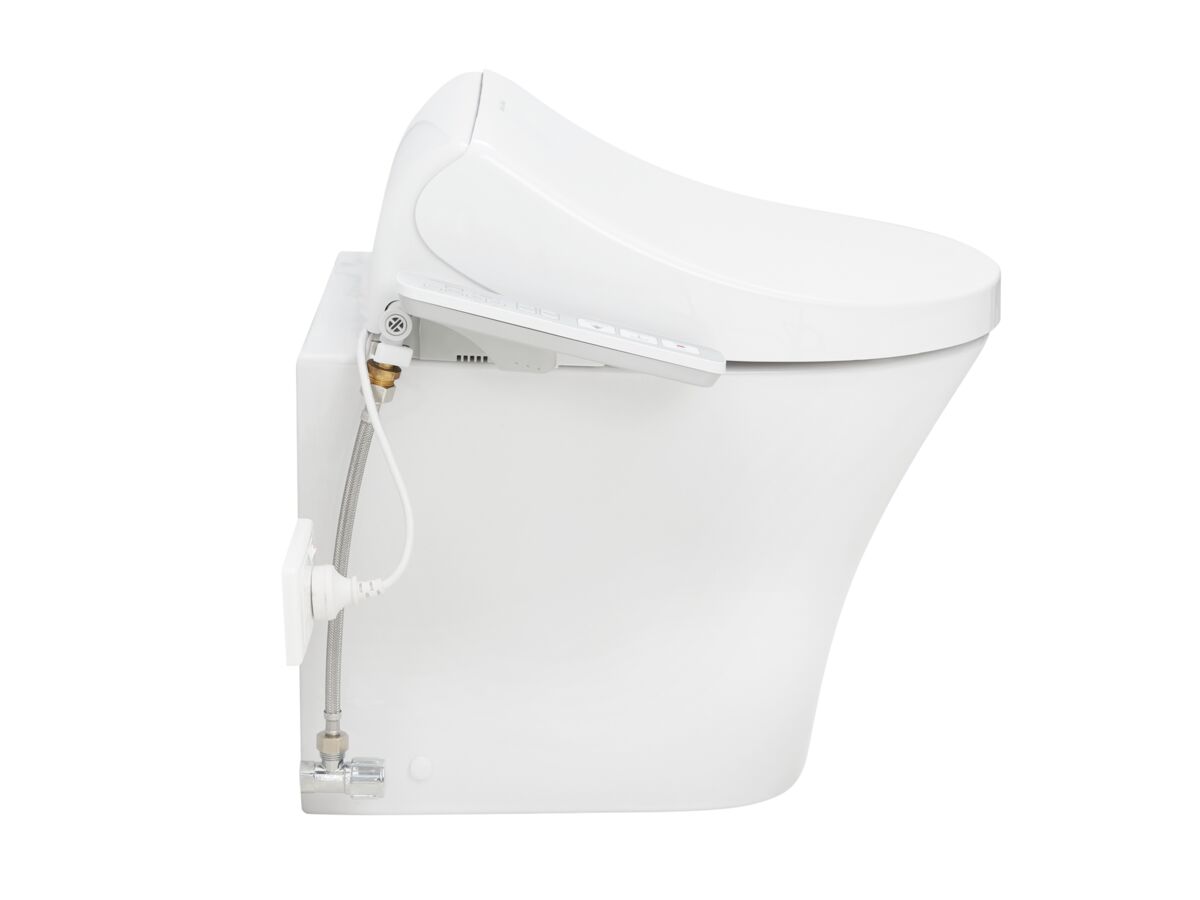 Reece American Standard Signature Hygiene Rim Back To Wall Pan With SpaLet E-Bidet Seat (4 Star)
