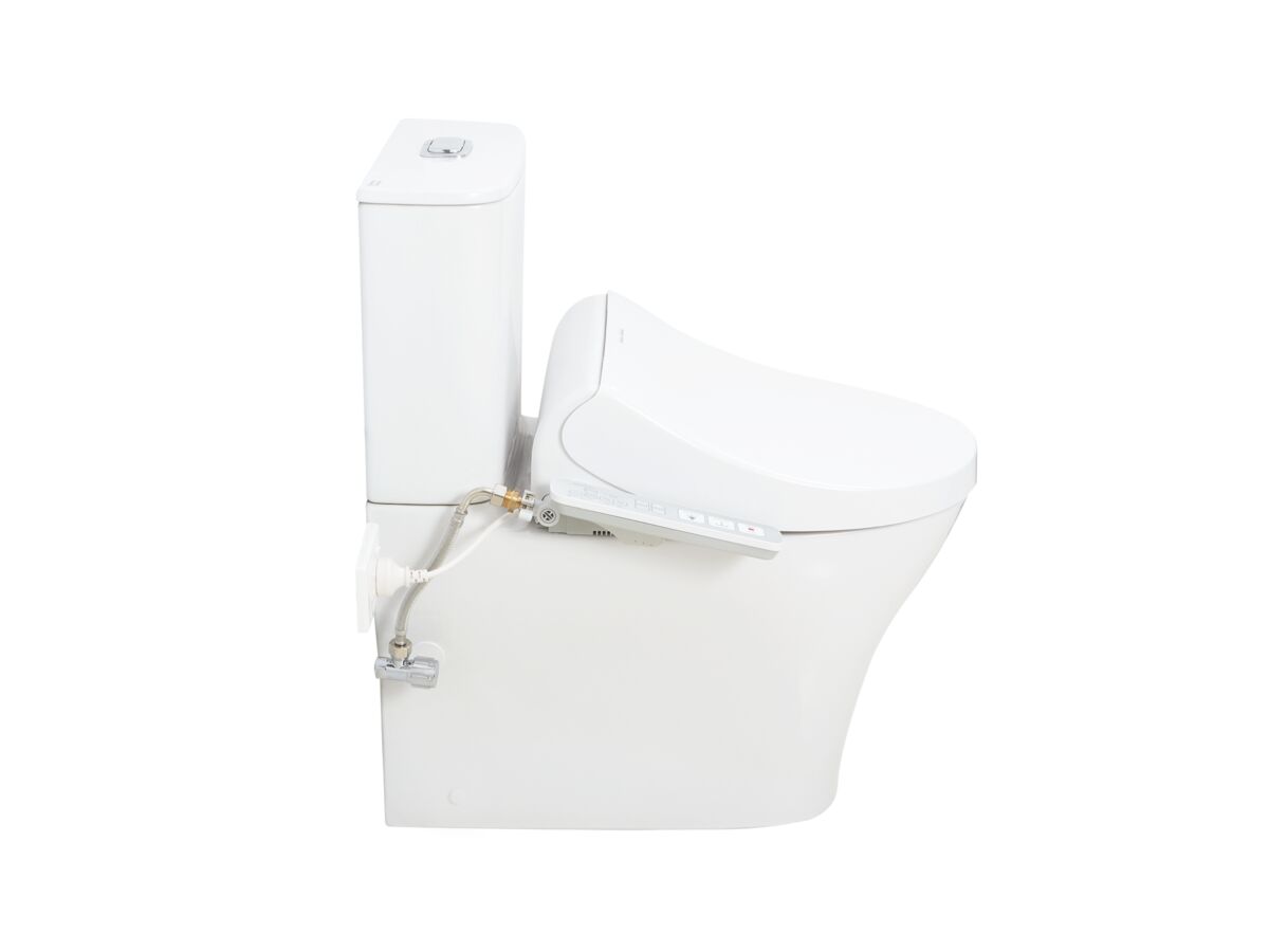 Reece American Standard Signature Hygiene Rim Close Coupled Back To Wall Bottom Inlet Toilet Suite With SpaLet E-Bidet Seat (4 Star)