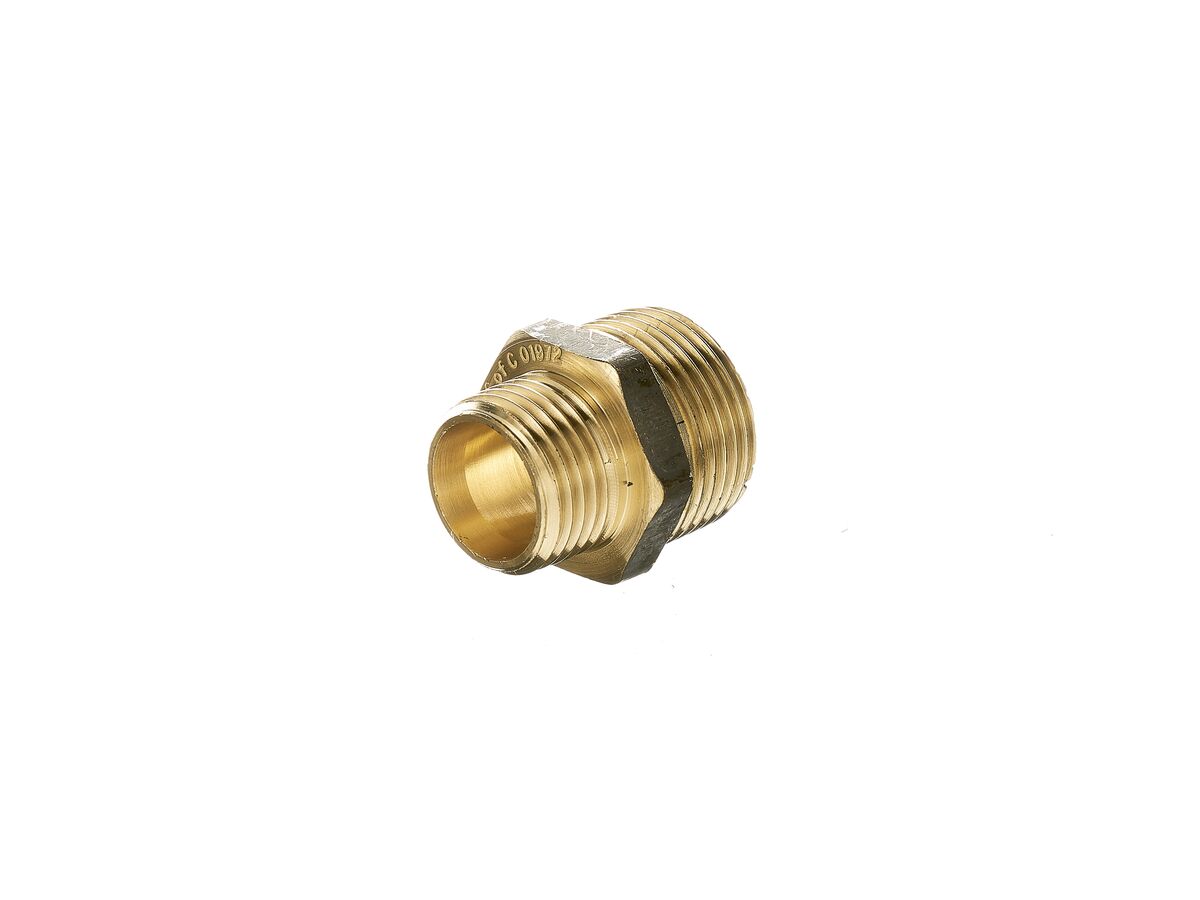 reece Ardent Lead Free Brass Hex Nipple Reducing 20mm x 15mm