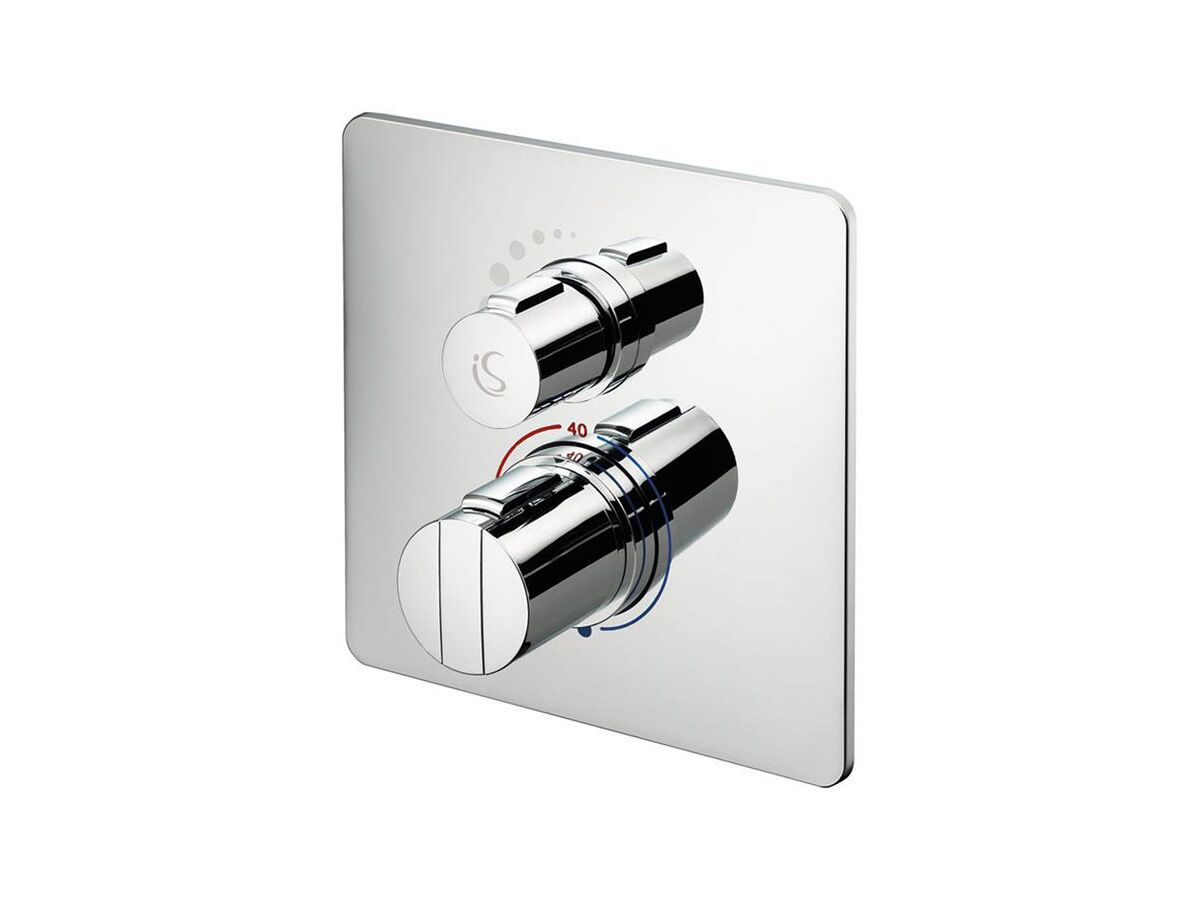reece Armitage Shanks Easybox Shower Mixer Tap with Built-In Thermostatic Mixing Valve Chrome