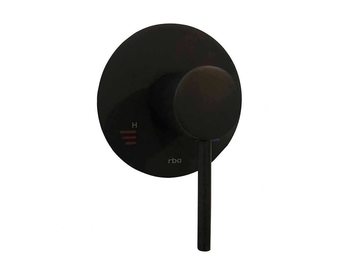 reece Aska Shower Mixer with Round Plate Matte Black
