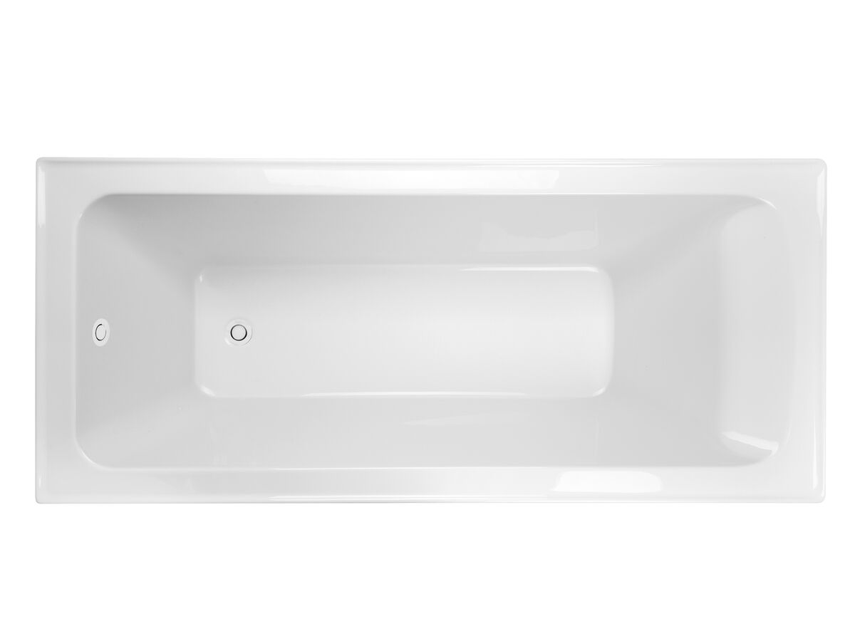 reece Base Acrylic Inset Bath 1650 x 715 x 380mm with Overflow Gloss White