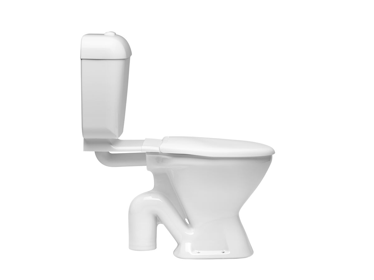 Reece Base Link Toilet Suite S Trap With Seat White (4 Star)