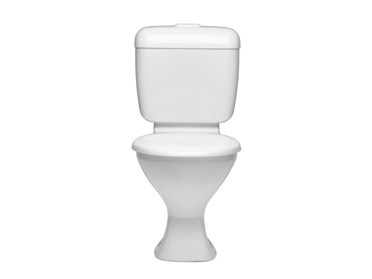 Reece Base Link Toilet Suite S Trap With Seat White (4 Star)