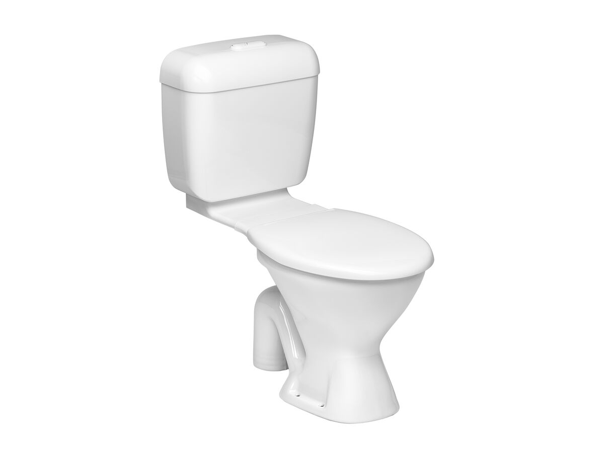 reece Base Link Toilet Suite S Trap with Seat White (4 Star)