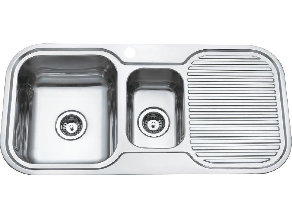 reece Base MK3 1 1/3 Bowl Sink 1 Taphole Left Hand Bowl 1010mm Stainless Steel