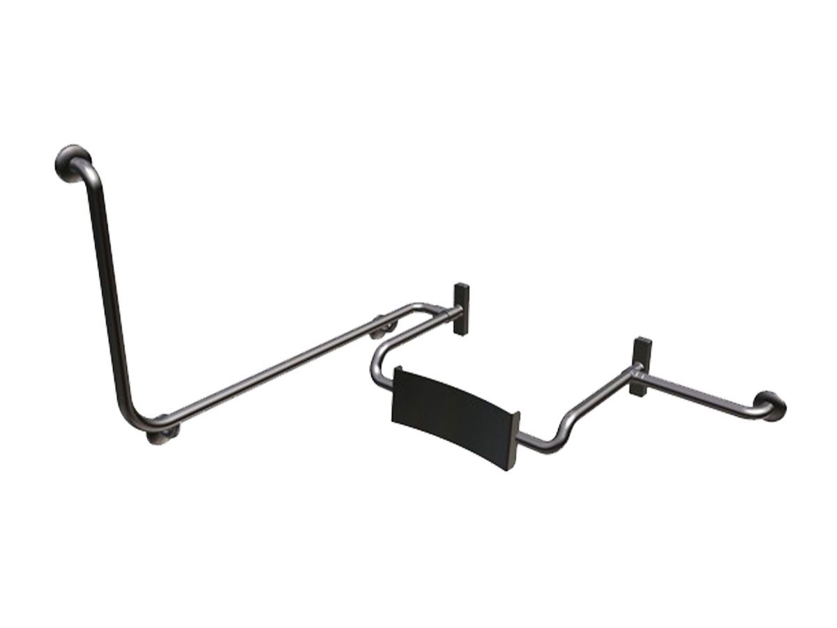 reece Britex Adjustable Backrest with Comb Right Hand Rail 90 Degree Stainless Steel