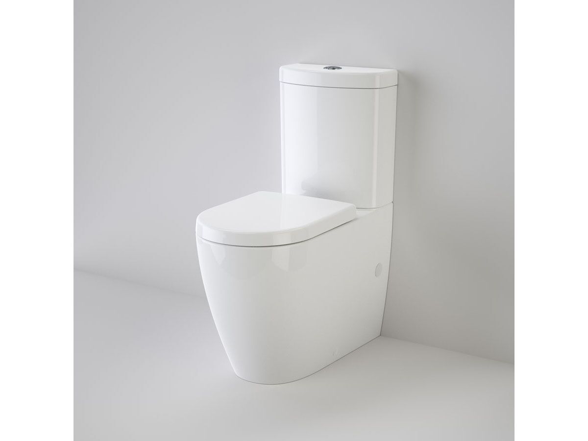 reece Caroma Forma Close Coupled Back to Wall Bottom Inlet Over Height Rimless Toilet Suite with Soft Close Quick Release Seat White (4 Star)