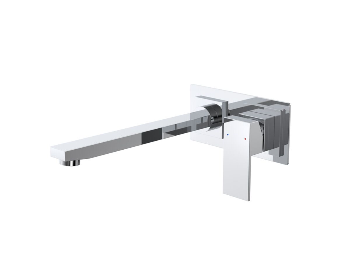 reece Caroma Quatro Solid Bath Mixer Tap with Backplate 240mm Outlet Chrome