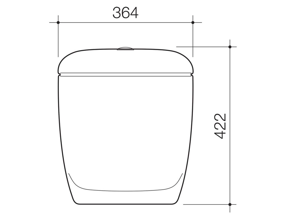 Reece Caroma Sovereign 2000 Cistern I.O 6/3 Litre White (3 Star)
